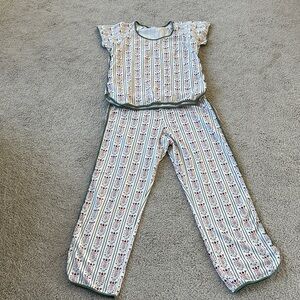 Pima cotton short long pajama set by Lake